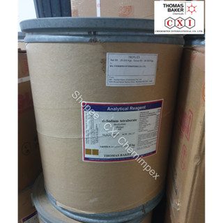 di-Sodium Tetraborate (Borax) AR, 25 kg Drum