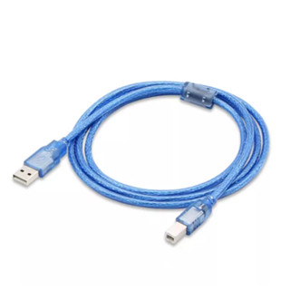 สาย USB to Printer USB 2.0 สายปริ้นเตอร์ สีฟ้า สายยาว 1.5M สายต่อ Cable A-B Type B for Arduino สายเคเบิล คุณภาพดี