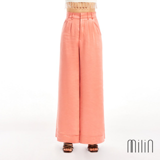 [MILIN] Mania pants Wide leg high waist pants กางเกงเอวสูง ทรงขากว้าง