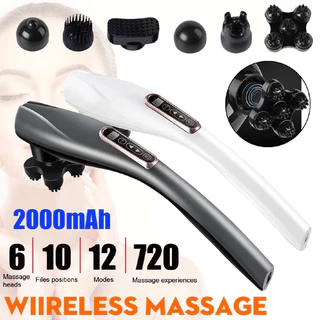 YT-1706เครื่องนวดคอนวดบาร์มัลติฟังก์ชั่นวดทั่วร่างกายค้อนไร้สายมือถือไฟฟ้านวดคอไหล่ 15 ปรับแรง + ไร้สายสะดวก