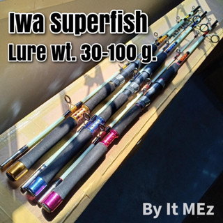 ของแท้ ราคาถูก ❗❗ คันเบ็ดตกปลา Iwa Superfish คันตัน 2 ท่อน Lure wt.. 30 - 100 G. เหมาะสำหรับตกปลาทั่วไป หน้าดิน Spinning