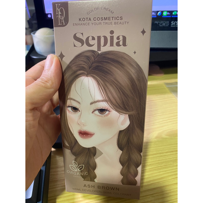 Kota สีย้อมผมออแกนิค ยาย้อมผมออแกนิค Ash Brown