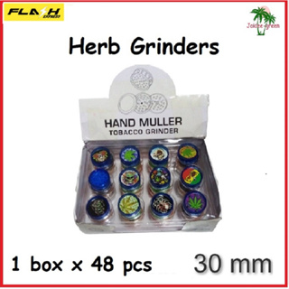 1 box x 48 pcs. เครื่องบดสมุนไพร พลาสติก 30 มม. สีสุ่ม จัดส่งรวดเร็ว Herb grinder, 30mm plastic, 420 FASt DELIVERY