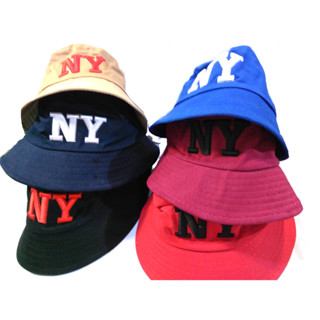 NY Korean👒เกรดA หมวกบักเก็ต 👒หมวกเดินทะเล 👒เกาหลี ผ้าหนา นิ่มใส่สบายพร้อมส่งในไทย