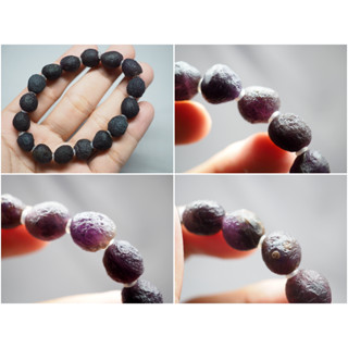 สร้อยข้อมือโกบีอาเกตสีม่วง โกบีอาเกต purple gobi agate อาเกตม่วง