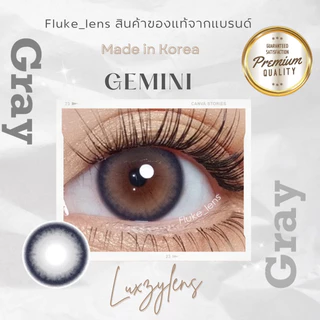 คอนแทคเลนส์ รุ่นใหม่(มินิ) ✨ Gemini brown gray ✨ เลนส์ใส่สบาย Luxzylens กรองแสง ผลิตที่เกาหลี