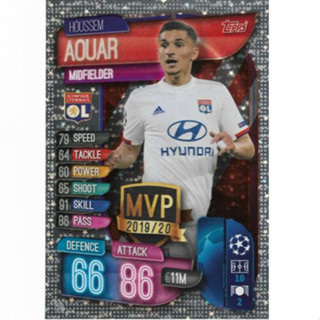 Houssem Aouar (Olympique Lyonnais) 286.   MVP - Match Attax 2019/20 - Champions League