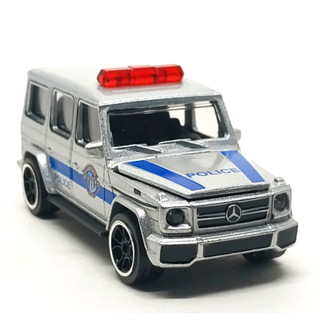 Majorette Mercedes Benz AMG G63 - Thai Police - Crime Silver ล้อ 5HCBCL Scale 1/61 (8cm) ไม่มี package