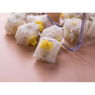 [พร้อมส่ง] Gateron Milky Yellow PRO - Factory Lubed - Linear Switch 5 pin ลูบ​มาแล้วจากโรงงาน​ สวิตช์​ ​คีย์บอร์ด​