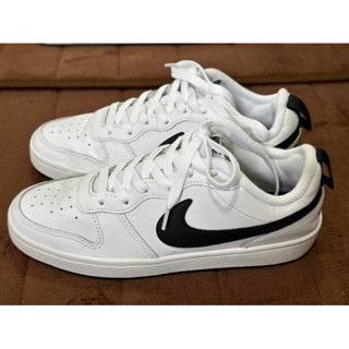 (Used/แท้100%) รองเท้าผ้าใบ Nike Court Borough Low 2 Grade-School มือ2 สภาพดี