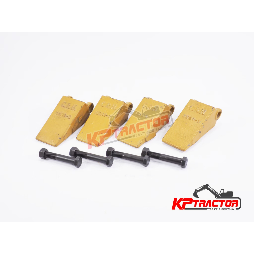 🦷 ชุดฟันคูโบต้า 3 ตัน แบบหูเว้า Kubota KX91-3 | ฟันขุด เล็บแบคโฮ