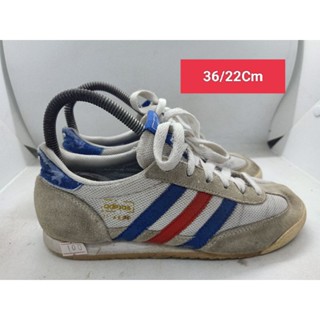 Adidas Size 36 ยาว 22 รองเท้ามือสอง ผู้หญิง ผู้ชาย ผ้าใบ แฟชั่น ทำงาน ลำลอง เดิน  เที่ยว วิ่ง ออกกำลังกาย