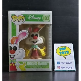 FUNKO POP Disney Roger Rabbit 103 ของแท้ งานเก่าเลิกผลิตแล้วหายากมากๆ แถมกล่องใส พร้อมส่ง Disney classic cartoon กระต่าย