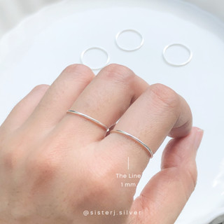 Sister J. The Line ring แหวนเงินแท้ /silver925