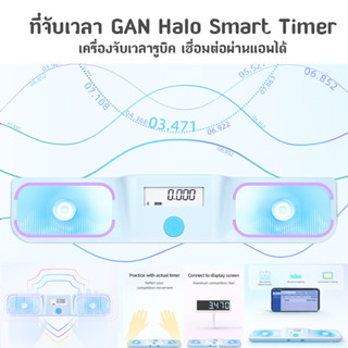 ส่งจากไทย !!! Gan Halo Timer 2023 GAN นาฬิกาจับเวลาอัจฉริยะ เชื่อมต่อผ่านแอพ ควบคุมด้วยการสัมผัส จับเวลา