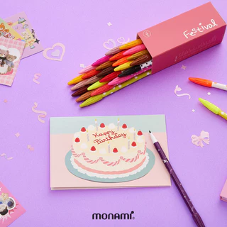 Monami ปากกาสีน้ำ รุ่น Plus Pen 3000 ชุด 72 สี (Limited Edition)