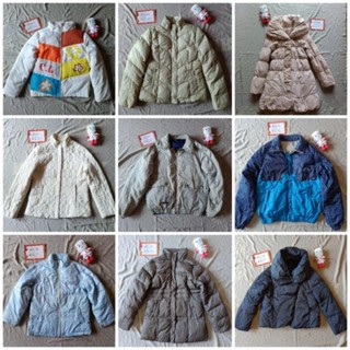 โล๊ะราว! เสื้อกันหนาวบุนวม โค้ทขนเป็ดตัวยาว ตัวสั้น เสื้อกันหนาว down coat แบรนด์​ญี่ปุ่น ทรงตุ๊กตา down jacket มือสอง