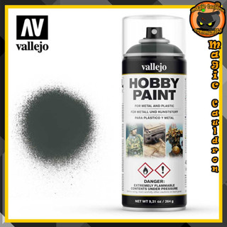 Dark Green Spray paint 400ml. Vallejo Aerosol สีอะคริลิคสูตรน้ำ