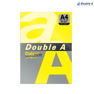 Double A กระดาษสี กระดาษถ่ายเอกสาร A4 หนา 80 แกรม แพ็ค 25 แผ่น (โทนสีเข้ม) [S24]