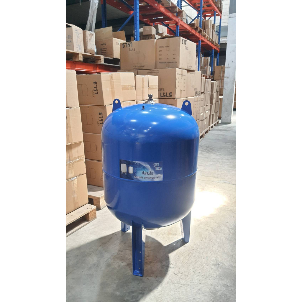 ถังแรงดันปั๊มอัตโนมัติ ยางไดอะแฟรม (Pressure Tank) รุ่น WVT,PV-200 ขนาด 200 ลิตร , Litre ยี่ห้อ TARA