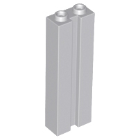 [300] ชิ้นส่วนเลโก้ Lego Part Brick, Modified 1 x 2 x 5 with Groove (88393) ราคา/ชิ้น