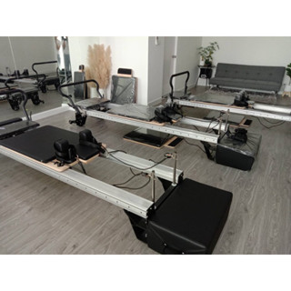 pilates reformer เตียงพิลาทิสรีฟอร์มเมอร์ รีฟอร์มเมอร์ รุ่นอลูมิเนียม เลื่อนfootbarได้