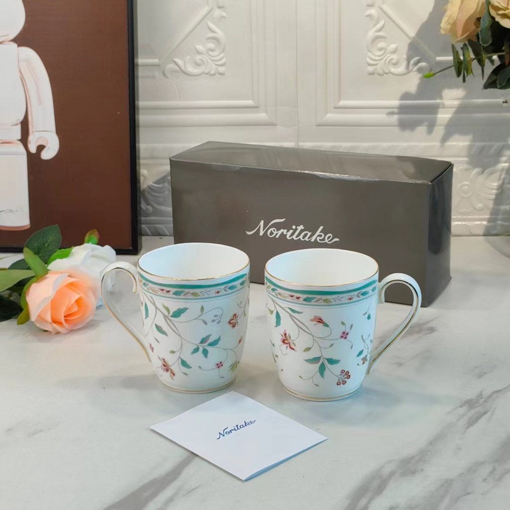 Noritake's Japan Takeshi Gengsa Bone Porcelain Mug Tea Cup Coffee Cup Couple Cup Breakfast Gift Box