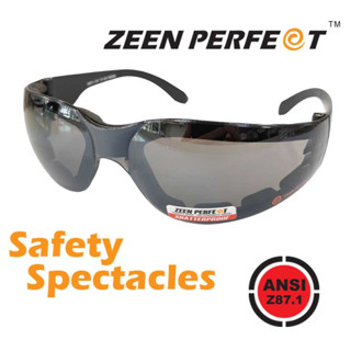 แว่นตา ZEEN PERFECT Safety รุ่น 90960EVA พร้อมขอบยาง EVA ด้านในรอบแว่น นิ่มและป้องกันการกระแทก มาตราฐาน ANSI Z87.1 USA