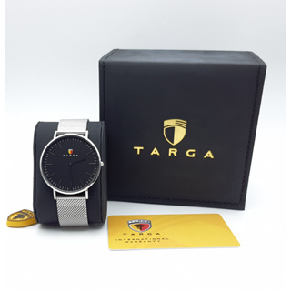 นาฬิกา TARGA MENS TA017616 QUARTZ BLACK DIAL STAINLESS STEEL พร้อมกล่อง (ใหม่)