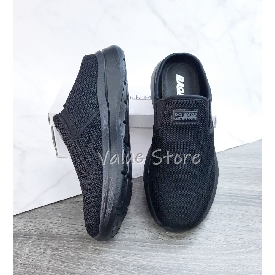 👟Baoji  รองเท้าสวมผู้ชาย เปิดส้น งานดี ใส่นิ่มสบายเท้า ไซส์41-45 รุ่น BJM735 - รูปที่ 5