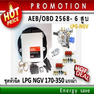 (P)AEB-OBD 5-6 สูบ : LPG NGV  ไม่ต้องจูนตลอดการใช้งาน อะไหล่แก๊ส LPG NGV GAS Energysave