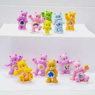 โมเดลชุดเซทแคร์แบร์ 12 ตัว สีสดสวย งานดี ฟิกเกอร์ โมเดล มีฐาน Action Fugure Care Bears Set