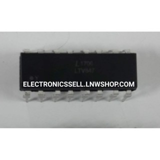 LTV847 ไอซี IC ไอซี847 ตัวถัง DIP-16 1pcs ยี่ห้อ LITE-ON.อุปกรณ์ อะไหล่ อิเล็กทรอนิกส์ ขาย ราคา ตัวละ หน่วย บาท