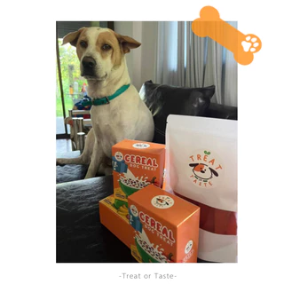 คุกกี้ซีเรียลสุนัข ชิ้นเล็กทานง่าย แพ้ไก่ทานได้ ไม่มีเนื้อสัตว์ | Dog Treat Cereal โฮมเมด | Treat or Taste