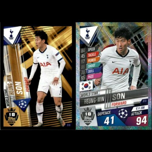 Heung-Min Son (Tottenham Hotspur) W18.  MATCH ATTAX 101 2019/20 - WORLD STAR