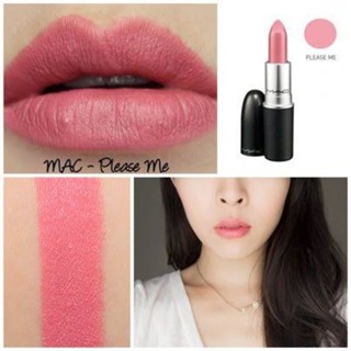 MAC MATTE LIPSTICK สี Please me สีชมพูยอดฮิตขายดี ลิปแมคแบ่งขาย