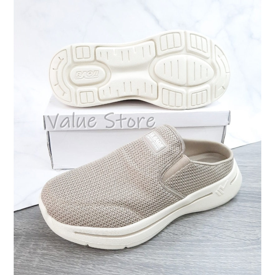 👟Baoji  รองเท้าสวมผู้ชาย เปิดส้น งานดี ใส่นิ่มสบายเท้า ไซส์41-45 รุ่น BJM735 - รูปที่ 4