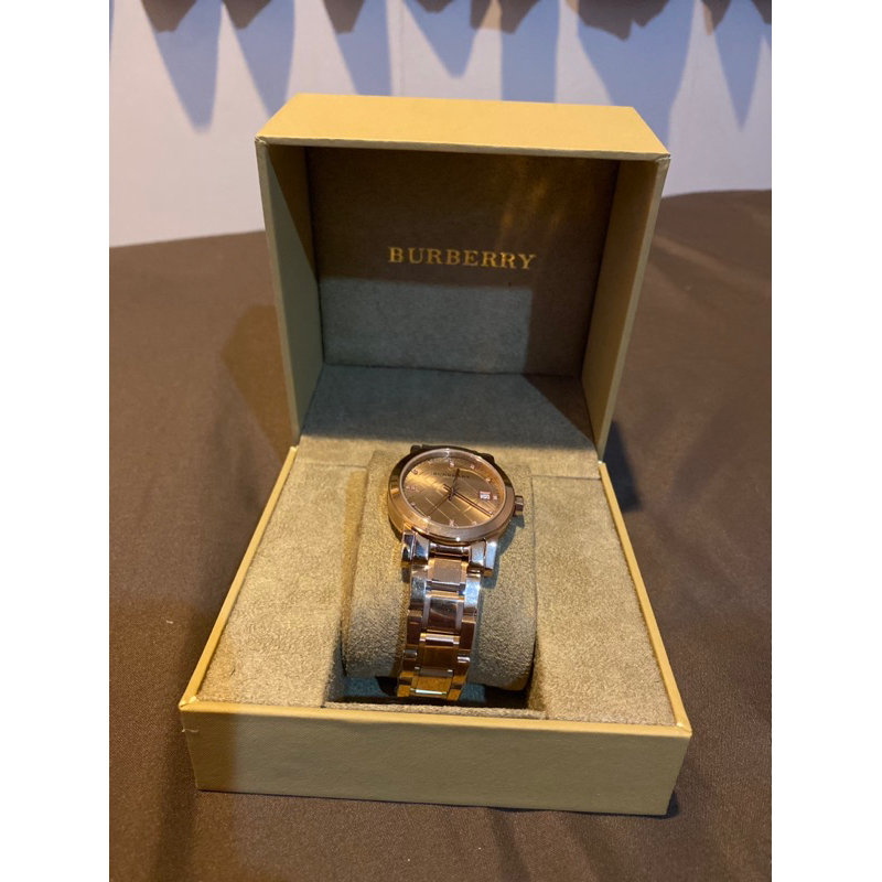 แท้!! Burberry Diamond Accent Stainless Steel Ladies Watch BU9126