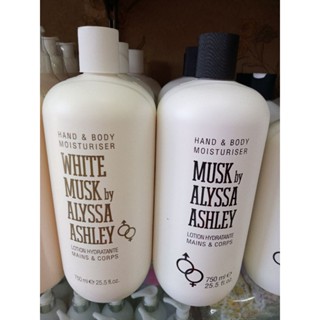 โลชั่นWhite Musk hand &amp; body Moisturiser by Alyssa Ashley 750ml