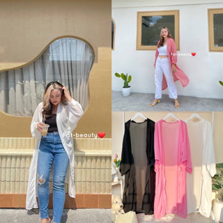 F0007 เสื้อคลุมแม็กซี่ตัวยาว plussize สาวอวบ