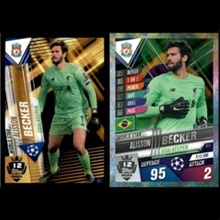 Alisson Becker (Liverpool) W12.  MATCH ATTAX 101 2019/20 - WORLD STAR