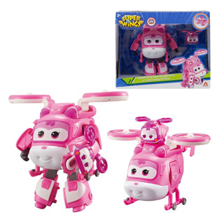 Super Wings S5 Supercharged Dizzy+Super Pet Dizzy ของเล่นหุ่นแปลงร่างซุปเปอร์วิงส์ รหัสSW750424