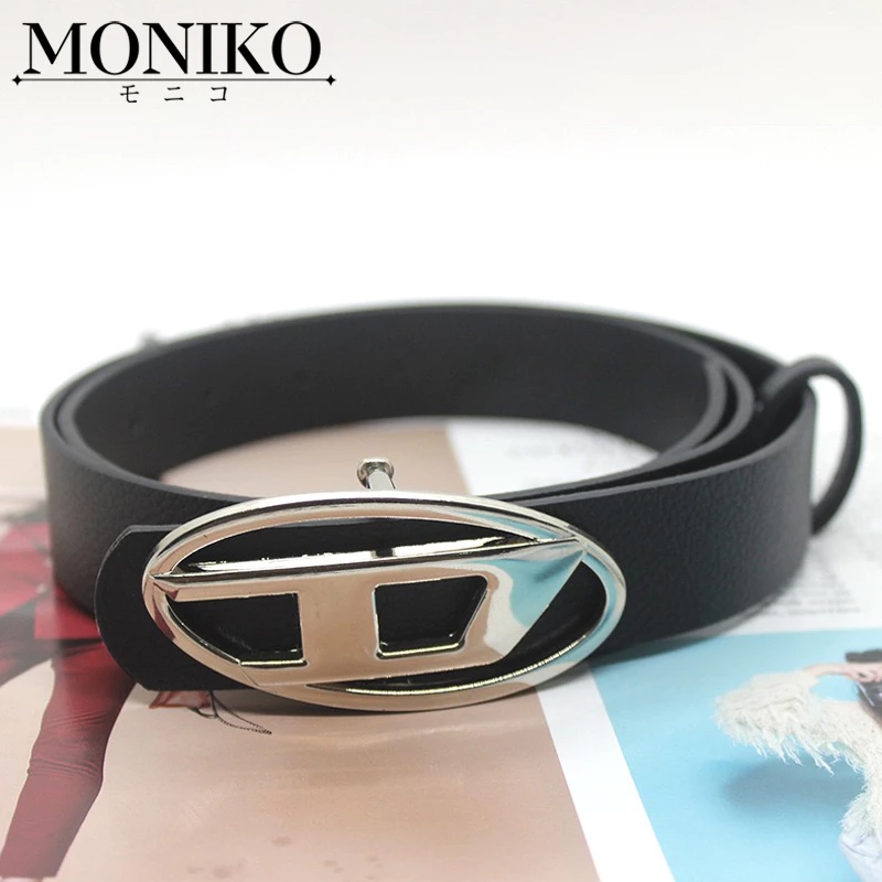 MONIKO ผู้หญิง เข็มขัดพังก์ ปรับได้ เข้ากับทุกการแต่งกาย หัวเข็มขัด ลายตัวอักษร D กางเกง ตกแต่ง หนัง PU เข็มขัดเอว thumbnail 8