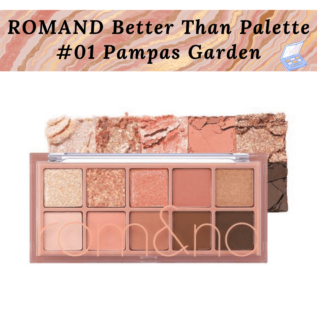 💥ลดล้างสต๊อก💥#พร้อมส่ง# ROMAND Better Than Palette [The Secret Garden] 8g # 01 Pampas Garden