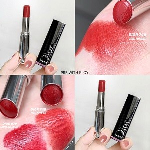 Beauty-Siam แท้ทั้งร้าน !! แบ่งขายลิปสติกสีสุดน่ารัก DIOR ADDICT LIPSTICK สี 748 RED AMBER ขนาด 0.5 กรัม พร้อมแปรงทาลิป