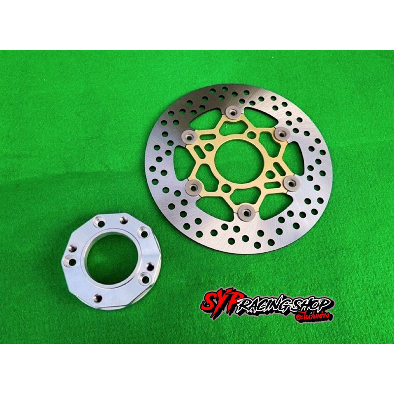 จานดิสเบรคหน้า จานจูปิเตอร์ Jupiter ขนาด 220mm. พร้อมสเปเซอร์ 4ออก4 / 5ออก4 เหมือนแท้สุดๆ Waveทุกรุ่น Sonic Mio Fino
