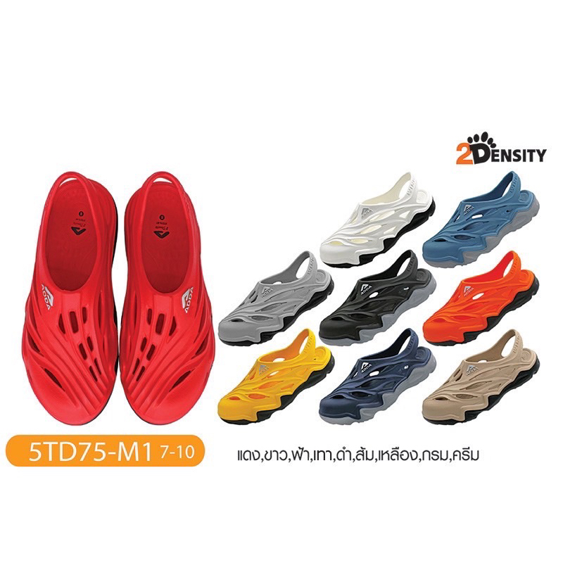[ลูกค้าใหม่ราคา 1 บาท] ADDA รองเท้าแตะ แอ๊ดด้า รองเท้าลำลอง แบบสวมหัวโตรุ่น 5TD75-M1ไซส์ 7-10 ของเเท้