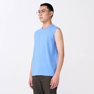 TRANQUIL BLUE TANKS SLEEVELESS CUSTOM FIT SHIRT    เสื้อแขนกุดสีฟ้าทรงคัสตอมฟิต