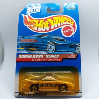 รถเหล็ก Hotwheels 96 MUSTANG CONVERTIBLE SUGAR RUSH SERIE (ib39)