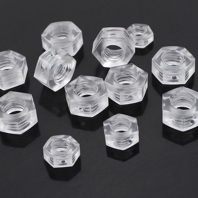 ▦✧PC ใส น็อต พลาสติก ไนลอน น็อตหกเหลี่ยม อะคริลิค พลาสติก น็อต น็อตหกเหลี่ยม M3M4M5M6